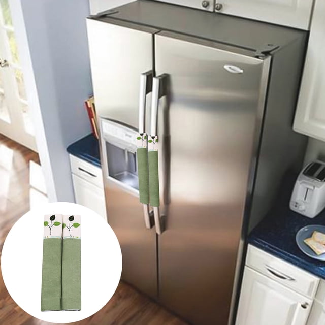 Meubles 2 Pcs Couvre-Poignées de Porte de Réfrigérateur Antistatiques pour Poignées de Réfrigérateur et Réduit les Rayures Protecteur Durable Facile