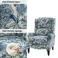 thumbnail image 3 of Push Back Recliners, Tina's Home Wingback Wood Legs Armchairs Living Room Bedroom Set of 2 Floral, 3 of 6
