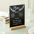 thumbnail image 4 of 6 Pack Mini Chalkboard Signs with Stand for Table Decorations, Restaurant Food Display, Message Boards, Small Business, Wedding, Banquet, Coffee Shop (6 x 8 Inches), 4 of 11