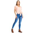 thumbnail image 2 of Blusa Mujer Manga Corta Mesh Rosa Casual Con Amarre rosa CH Incógnita 330666, 2 of 5