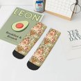 thumbnail image 7 of Pofeuu Colorful Paisley Print 30cm Socks, Adult Running Hiking Socks for Youth and Adult, 7 of 7