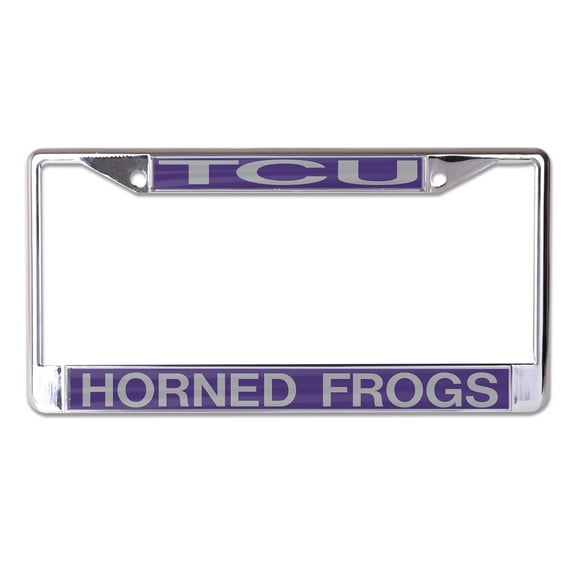 Tcu Horned Frogs Metal Inlaid Acrylic License Plate Frame