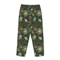 thumbnail image 3 of Lsque Red Leaves Print Women's Pajama Pants, Lounge Pant - Comfortable Home Wear,Elastic Waistband, Stylish Design-XX-Large, 3 of 9