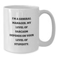 thumbnail image 3 of Funny General Manager Gifts from Friends for Men, White Coffee Mug, Sarcasm Quote, Christmas Unique Presents, 3 of 3