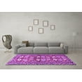 thumbnail image 3 of Ahgly Company Indoor Rectangle Persian Purple Traditional Area Rugs, 5' x 7', 3 of 4