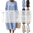 thumbnail image 3 of HAPIMO Women Maxi Dress With Round Neck Loose For Loungewear And Travel White XXL, 3 of 8