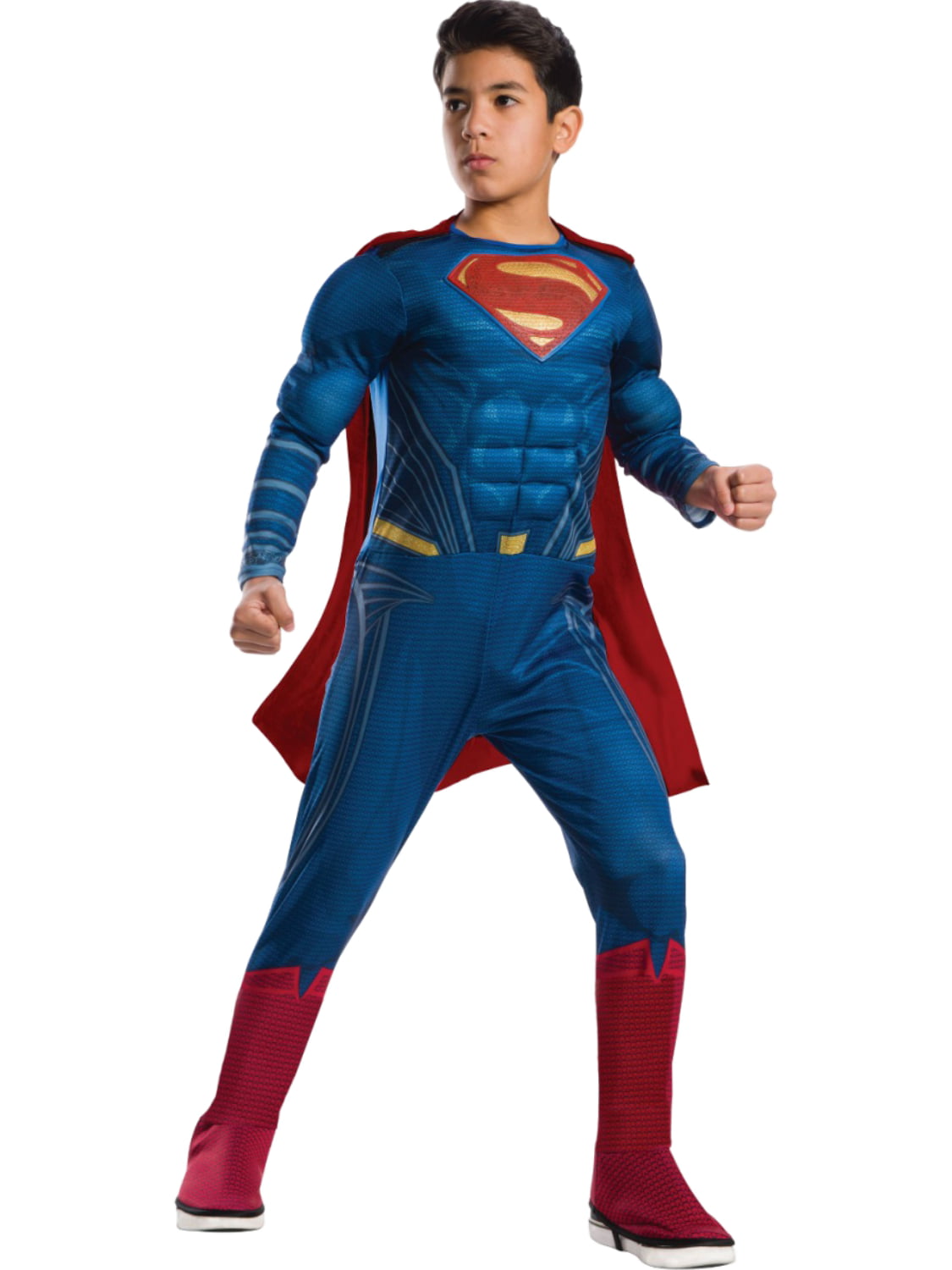 DC Boys Blue Justice League Superman Man of Steel Muscle Halloween ...