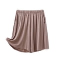 thumbnail image 4 of Ozmmyan Womens High Waist Yoga Shorts Cotton Blended Solid Color Casual Shorts with Soft and Comfortable Pocket Sleepwear Shorts Spring/Summer Casual Home Furnishings, 4 of 4