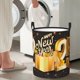 thumbnail image 5 of Balery Happy New Year 2025 C Cesta de ropa redonda con asas, impermeable, independiente, para ropa, juguetes, dormitorio y familia-Medium, 5 of 6