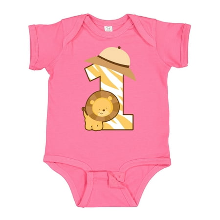 

Inktastic Safari 1st Birthday Jungle Animal 1 Year Old Gift Baby Boy or Baby Girl Bodysuit