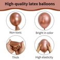 thumbnail image 3 of Globos Ztikug de látex metálico en oro rosa, 10 pulgadas, 50 unidades, 3 of 6