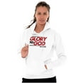 thumbnail image 4 of Glory to God Jesus Christ Faithful Hoodie Sweatshirt Women Men Brisco Brands M, 4 of 6
