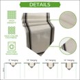 thumbnail image 5 of Modern Grid Table Runner Linen Burlap Table Runner 70 Inches Long Boho Minimalist Vertical Stripes Beige Dresser Scarves for Kitchen Island Coffee Dining Room Party Wedding Holiday Decor 13"x70", 5 of 8