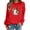 Red, variant on Sweatshirt for Women Oversized Halloween Fall Ghost Pumpkin Floral Graphic Long Sleeve Pullover Crew Neck Streetwear Y2K Casual Loose Fit Top Beige L