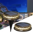 thumbnail image 1 of Luces solares para suelo 2024 impermeables - 17 luces LED para jardín exterior con encendido/apagado automático para caminos, entradas de vehículos y jardinería, 1 of 4