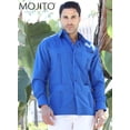 thumbnail image 4 of Mojito Collection Guayabera Shirt Classic Poly Cotton Blend Long Sleeve, 4 of 10