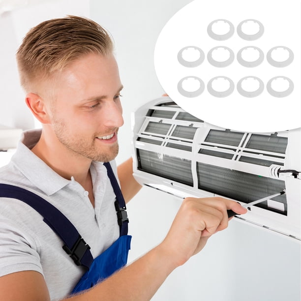 unbranded 10Ud Tapas Para Agujeros De Aire Acondicionado En Pared Fabricadas En Material Plástico Fácil De Instalar