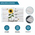 thumbnail image 6 of Sunflowers Placemats Set of 4, Farmhouse Retro Pastoral Floral Wooden Grain Placemats for Dining Table, Place Mats for Kitchen Tabletop, Waterproof Wipeable Dining Table Mats Set, 6 of 9