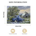 thumbnail image 2 of EastSmooth Farmhouse Old Truck Canvas Wall Art, Old Barn Pictures Wall Art, Country Antique Pickup Truck Canvas Prints, Blue Truck With White Petunias Art Prints for Farmhouse Spring Decor, 2 of 5