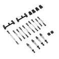 thumbnail image 4 of RC Car Shocks Absorber Set, Long Service Life Textured RC Spare Metal Kit Easy Disassembly Aluminum Alloy  For DIY Black, 4 of 8