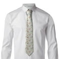 thumbnail image 5 of Fuzoiu Wildflower Watercolor Print Men's Necktie,Business Necktie,Mens Ties for Business Wedding Graduation, 5 of 7