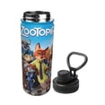 thumbnail image 2 of 18 Oz Sports Insulated Water Bottle Zootopia Stainless Steel Kettle Leak Proof for Sports Gym Travel, 2 of 8