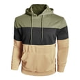 thumbnail image 4 of Awdenio Mens Sweatshirt Hoodie Multicolor Panel Sweatshirt Fleece Long Sleeve Sports Tops, 4 of 6