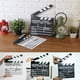 thumbnail image 5 of Cateissary Tabla de Clapboard de escenario de acción, de película de cine de madera, pizarra, L, negro Accesorios para fotos negro L, 5 of 6