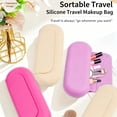 thumbnail image 2 of Silicone Makeup Brush Travel Case, Portable Holder for Brushes & Beauty Tools, 2 of 9