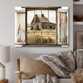 thumbnail image 2 of Designart Window View To Farm II Canvas Wall Art, 2 of 5