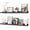 Black, variant on Picture Ledge Shelf, Floating Shelves Set of 2, 35.43Inches Picture Shelf for Wall with Ledge, Kids Bookshelf Wall Mounted for Living Room Bedroom Decor Books Photo Frames - Gray