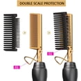 thumbnail image 4 of Hot Comb Hair Straightener Comb, Electric Heating Straighten Comb, Anti-Scald Pressing Heated Comb, Wet and Dry Hair, Security Portable Hair Straightener Comb, 4 of 5