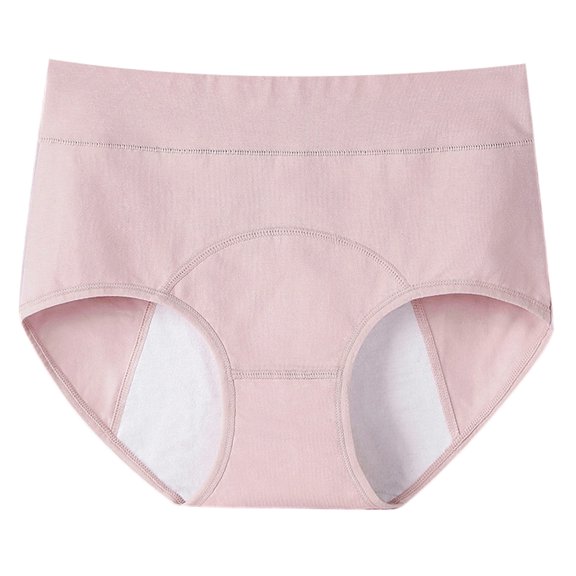 Breathable Cotton Underwear High Waist, Soft Leakproof Absorbent Fabric Odor-Resistant