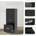thumbnail image 6 of 2 Drawer Lateral File Cabinet with Lock, Metal Lateral Filing Cabinet for Home Office, Steel Wide Horizontal Filing Cabinets for Letter/Legal/A4/F4 Hanging Files (Black), 6 of 12