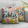 thumbnail image 3 of PHYHOO Easter Pillow Covers Decor Hello My Peeps Pillow Covers Easter Decorative Outdoor Throw Pillow Covers Cushion Case, 3 of 5