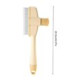thumbnail image 4 of Flea Comb for Dogs Tick Comb for Cats with Thick Fur Ergonomic Pet Grooming Brush, Yellow, 4 of 5