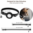 thumbnail image 5 of Adjustable Airtag Pet Cat Collars Gps Reflective Collar With Airtag Holder Breakaway Safety Buckle And Bell & Fishbone Pendant, 5 of 5
