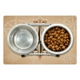 thumbnail image 1 of Compass Pet Mat for Food and Water, Abstract Navigation Sailing Method Navigation Theme Print, Non-Slip Rubber Mat for Dogs and Cats, 18" X 12", by Ambesonne, 1 of 2