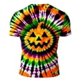 thumbnail image 6 of SJLDQY Halloween Men's Tie Dye T Shirts Novelty Pumpkin Graphic Tees Short Sleeve Crewneck T-Shirts for Men Hallowmas Streetwear Casual Tops, 6 of 6