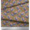 thumbnail image 2 of Soimoi Rayon Fabric Flower Artistic Printed Craft Fabric by The Yard 42 Inch Wide, 2 of 3