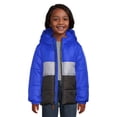 thumbnail image 2 of Weather Tamer Boys Hooded Long Sleeve Colorblock Winter Puffer Coat, Sizes 4-16, 2 of 5