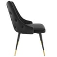 thumbnail image 4 of Modway Adorn Tufted Performance Velvet Dining Side Chair in Black, 4 of 9