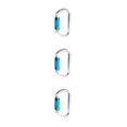 thumbnail image 1 of Greeniant Accesorio de mosquetón de escalada Equipo de escalada en roca firme Herramientas de bloqueo de seguridad simples Bloqueo Azul 3piezas, 1 of 6