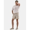 thumbnail image 2 of No Boundaries Men's & Big Men's Twill Cargo Shorts, 7" Inseam, Sizes XS-5XL, 2 of 5