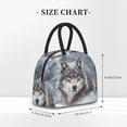 thumbnail image 2 of Easygdp Majestic Snowy Wolf Bolsa de Almuerzo Insulada Grande, Forro de Aluminio, Diseño Espacioso, a Prueba de Fugas, Ideal para Trabajo, Picnics, Viajes y Actividades al Aire Libre, 2 of 6