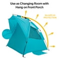 thumbnail image 3 of Automatic Pop-Up Beach Tent, UPF 50+ Sun Shelter for 4-6 People, Portable Windproof Cabana with UV Protection, Waterproof Floor, and Sand Pockets for Camping, Hiking, and Outdoor Activities, 3 of 11