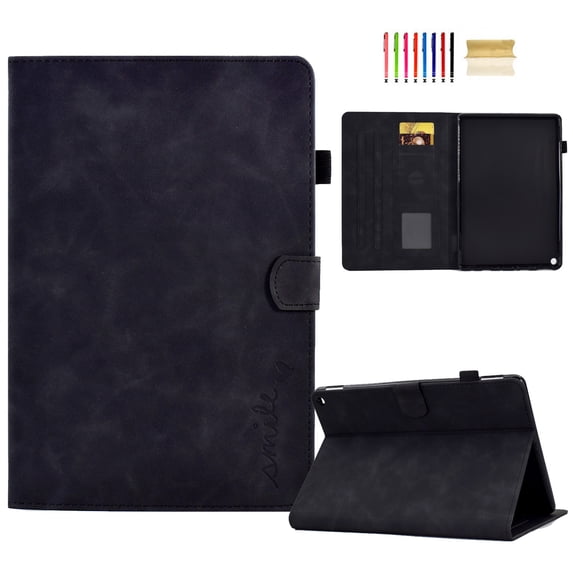 Feishell for Lenovo Tab M10 (3rd Gen) 10.1" TB-328F Smart Case with Automatic Wake / Sleep,Magnetic Clasp Folio Flip Holder Credit Card Slots Shockproof PU Leather Protective Cover,Black