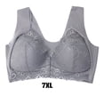 thumbnail image 4 of Minnieouse Cierre frontal Beauty Back Cómodo moldeador Push Up Seamless Beauty Back Sports Bra, Womens Casual Comfort Lace Ropa interior Gris 7XL, 4 of 6