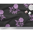 thumbnail image 2 of Soimoi polyester Crepe Fabric Leaves & Floral Artistic Print Sewing Fabric Yard 42 Inch Wide, 2 of 3