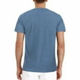 thumbnail image 4 of Mens Tshirts Solid Short Sleeved Crew Neck Pocket T Shirt Spring Summer Tee Shirt Tops, 4 of 5
